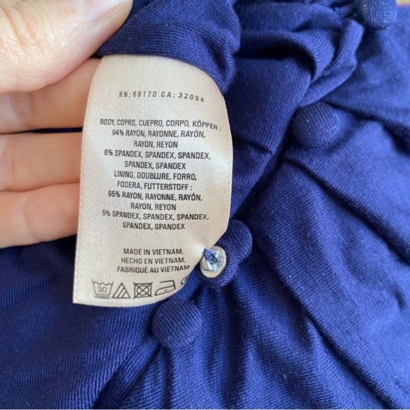 Anthropologie Jumpsuit Romper Wide Leg Stretch Flowy Palazzo Pant Tie Waist Ruch - Picture 9 of 13